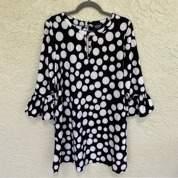 Retro 60s Shift Dress by eci New York - Size M - Picture 7 of 14